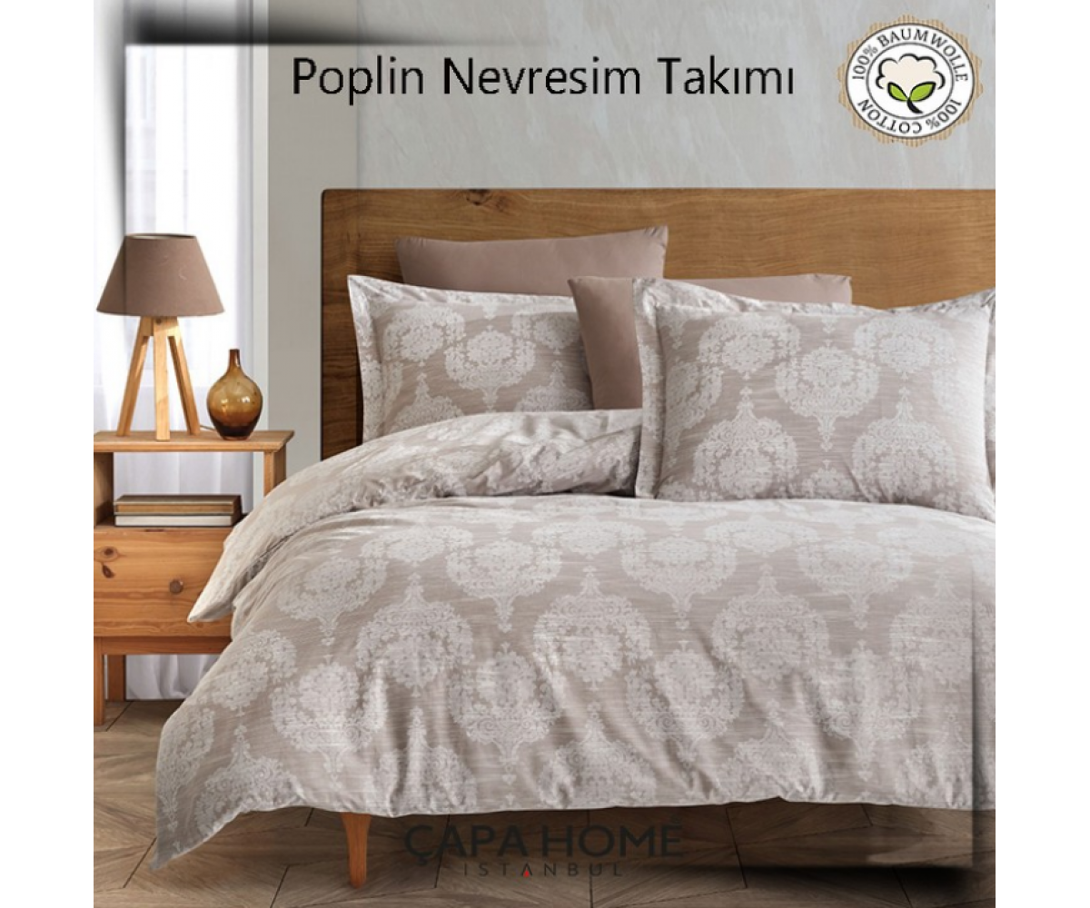 Çapa Home Poplin Nevresim Takımı %100 pamuk